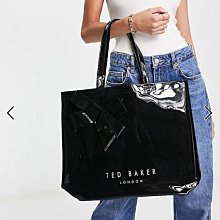 (嫻嫻屋) 英國ASOS Ted Baker-時尚名媛立體蝴蝶結黑色購物袋 現貨