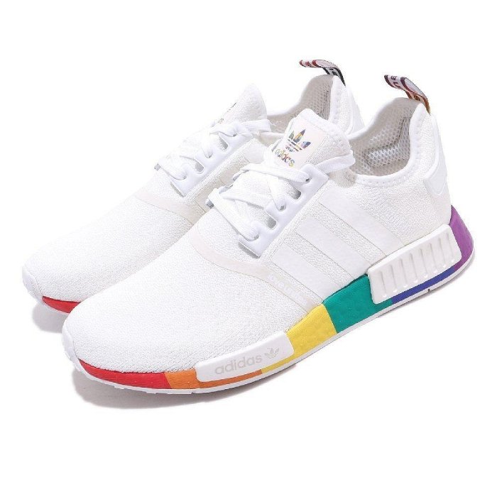 Adidas NMD R1 Pride 2020 FY9024 彩虹拚色 白 拚色