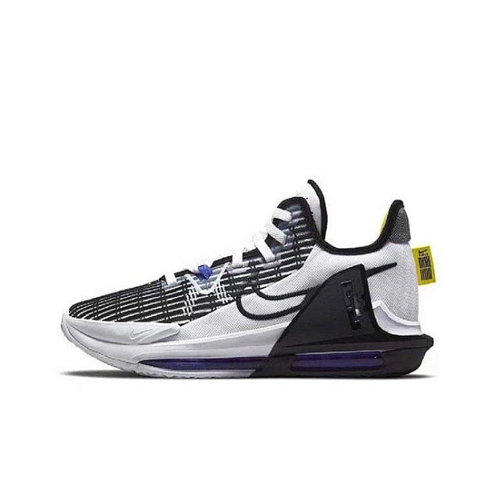 Nike LeBron 6 黑白 白橙詹姆斯 中幫實戰籃球鞋 DC8994-100-101