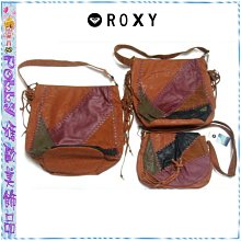 ☆POLLY媽☆ROXY麂皮流蘇棕/黑/酒紅/綠皮質拼接大水桶包、斜背包~3種尺寸