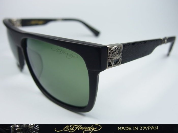 信義計劃 眼鏡  ED Hardy  EH1027  頂級偏光鏡片 防眩光 日本製 刺青膠框 sunglasses