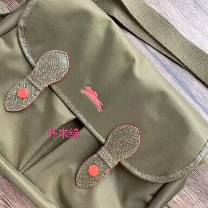 法國正品LONGCHAMP  Le Pliage 70週年刺繡飛馬限量版郵差包