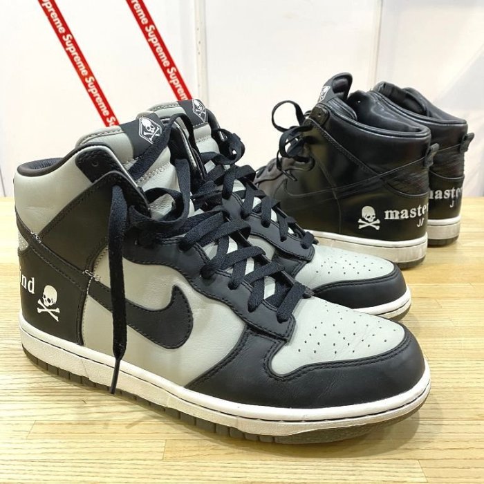 BLACK極新MASTERMIND JAPAN x FCRB x NIKE真皮MMJ骷髏F.C.R.B牛皮DUNK SB