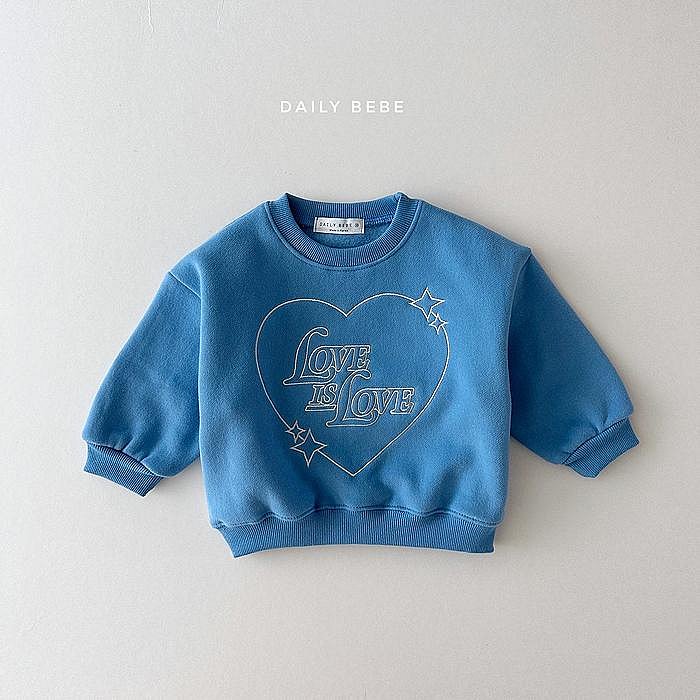 XS~XL ♥上衣(BLUE) DAILY BEBE-2 23冬季 DBE231113-136『韓爸有衣正韓國童裝』~預購