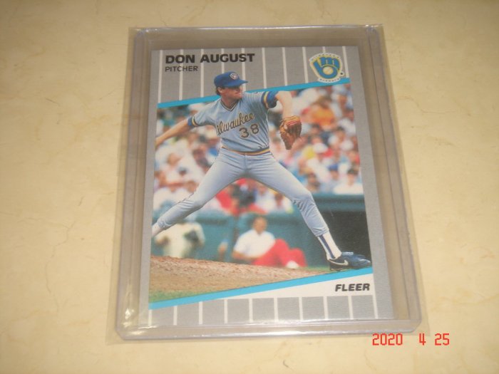 中華職棒 興農牛隊 奧古斯都 Don August  1989 Fleer  #177 球員卡