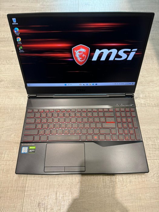 MSI 電競筆電 GL65 9SD I7-9750H 16G 512G GTX1660TI 二手筆電 遊戲筆電 ROG