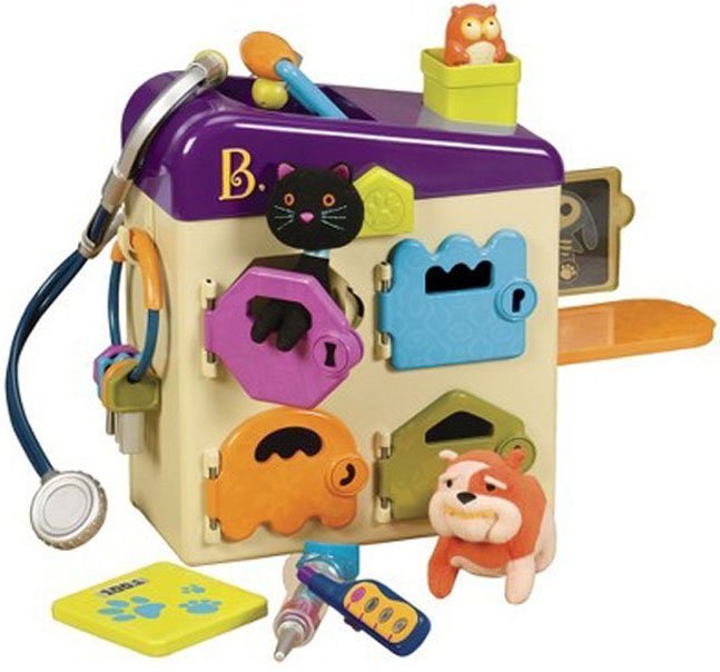 【DJ媽咪玩具日本流行精品】美國B.Toys公司貨 毛小孩寵物診所 兒童  感統 玩具