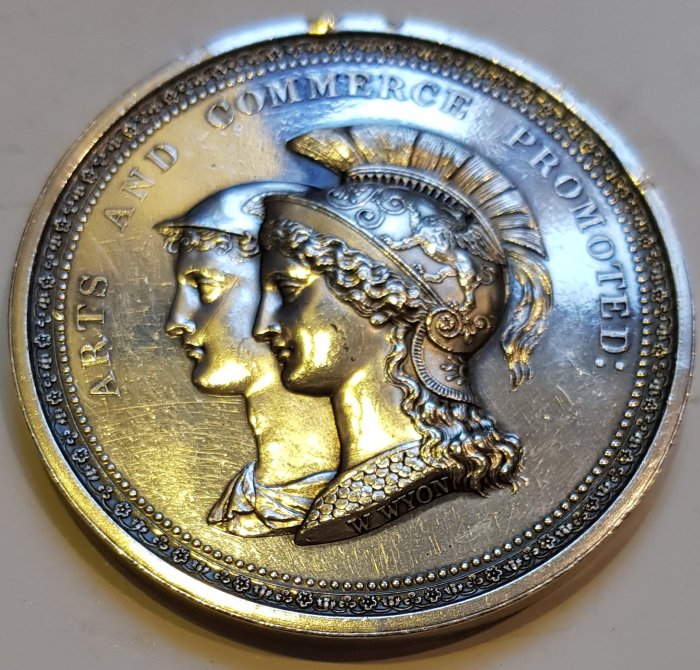 英國銀章1829 UK Royal Society of Arts, Mercury & Minerva Medal.