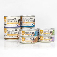 【阿肥寵物生活】汪喵星球DogCatStar 犬用FANTASTIC 95%鮮肉無膠主食罐 80G 狗罐/狗主食罐