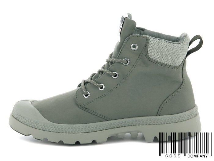 =CodE= PALLADIUM PAMPA LITE+ CUFF WP 防水輕量軍靴(亞麻綠) 76259-339 女