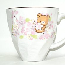 貳拾肆棒球-日本帶回 拉拉熊懶懶熊Rilakkuma 美濃燒櫻花拉拉熊 可愛陶瓷 泡茶杯 日本製