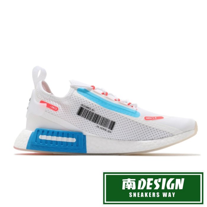 南◇2021 1月 ADIDAS NMD R1 SPECTOO 慢跑鞋 FZ3629 白橘藍 襪套 BOOST 休閒跑鞋