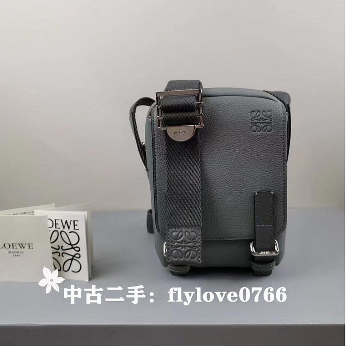 中古二手LOEWE Military Crossbody 超小號男士郵差包/斜跨包 A7375