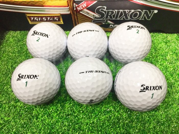 [小鷹小舖] Dunlop Golf SRIXON TRI-STAR 高爾夫球 三層球 日本製新包裝 SpinSkin