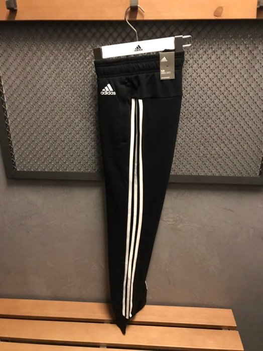 【豬豬老闆】Adidas ESS 3-Stripes Pants 黑色 黑白 三線 縮口褲 長褲 女款 S97113