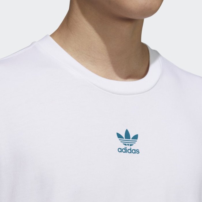 【豬豬老闆】ADIDAS SHORT SLEEVE TEE 幾何三葉草 短T 男款 黑 H46693 白 H46694