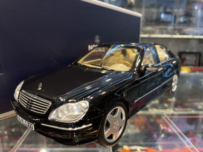 吉華科技@ 1/18 NOREV 183814 Mercedes-Benz S600 (W220) 1998 金屬黑