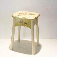 粉紅玫瑰精品屋~韓式整裝原木餐椅時尚簡約實木餐椅~金邊玫瑰