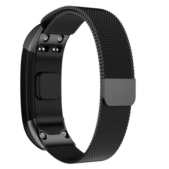 森尼3C-於於佳明Garmin Vivosmart HR 米蘭尼斯錶帶 分體式金屬錶帶 編織鋼帶不鏽鋼金屬錶帶不含主機大小-品質保證