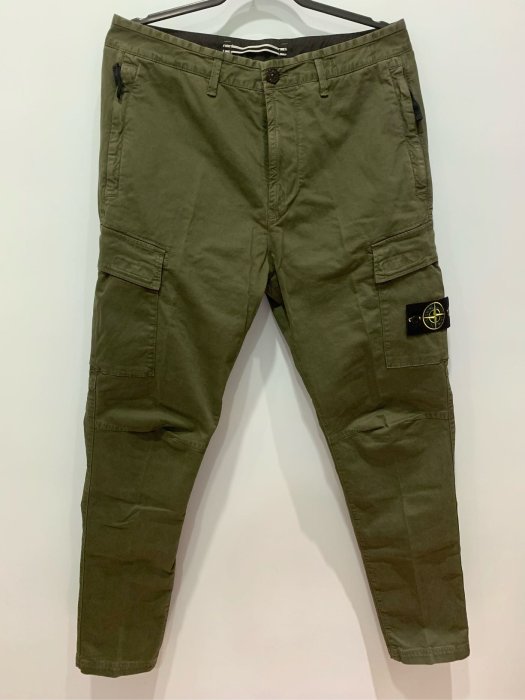 Stone island cargo pants 軍綠色 黑色 直筒長褲 石頭島 工作褲 工裝軍褲 全新正品