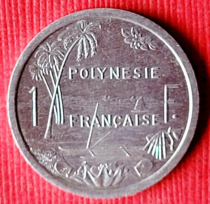 325FRANCAISE 1999年（1 POLYNESIE)錢幣乙枚（保真，美品）。