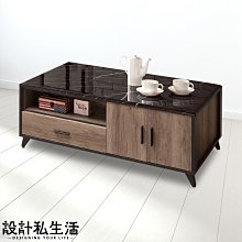 【設計私生活】亞尼克灰橡4.3尺石面大茶几(免運費)B系列113A