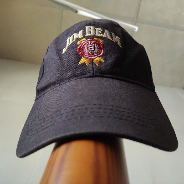 金賓刺繡logo標誌老帽 Jim Beam vintage baseball cap 棒球帽 鴨舌帽 bourbon whiskey 波本威士忌 滑板卡車帽子