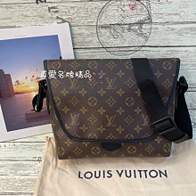 《真愛名牌精品》LV M45557 原花 黑邊磁扣 信差包 *全新品*代購