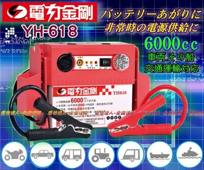 【鋐瑞電池】電力金剛 移動電源 YH618-Z5 戶外用電 露營 擺攤 水族打氣 停電救災 婚紗攝影 休閒娛樂 電源供應