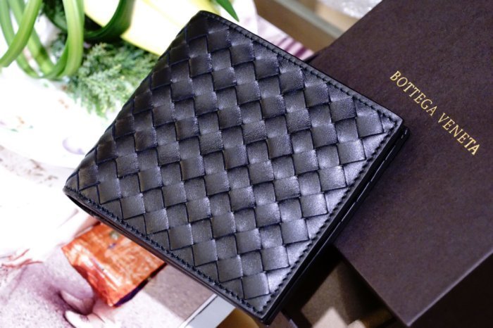 Bottega Veneta 113993 Nero Wallet 編織短夾 黑