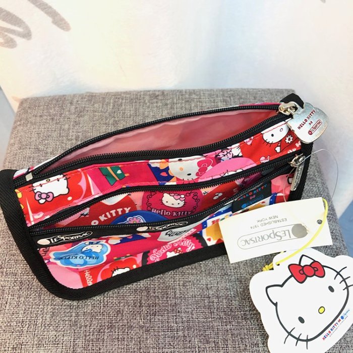 ♥ 小花日韓雜貨 ♥ --LeSportsac 7315 旅行防水包化妝包筆袋KITTY貓咪款