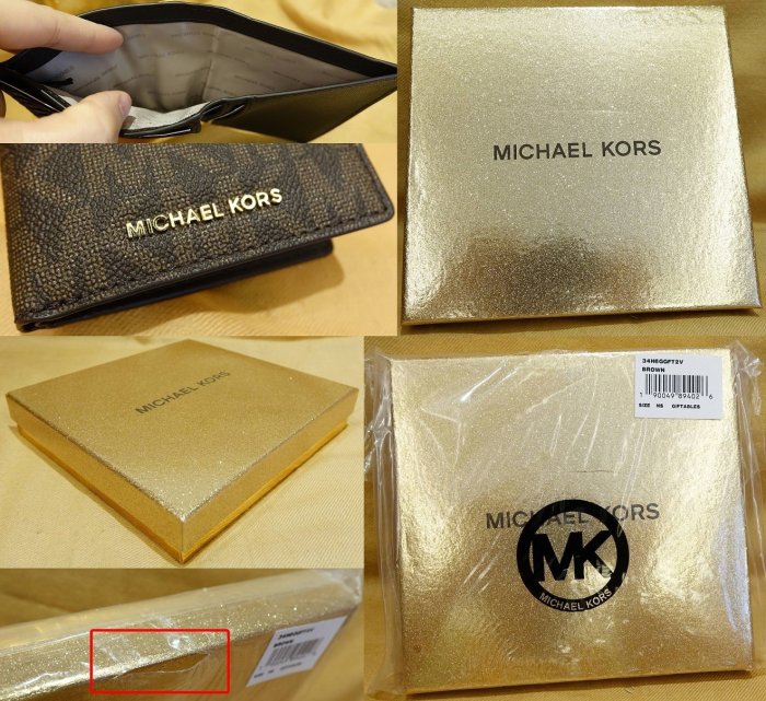 大降價！全新Michael Kors MK LOGO 經典款高質感護照夾行李吊牌禮盒，男女適用！無底價！本商品免運費！