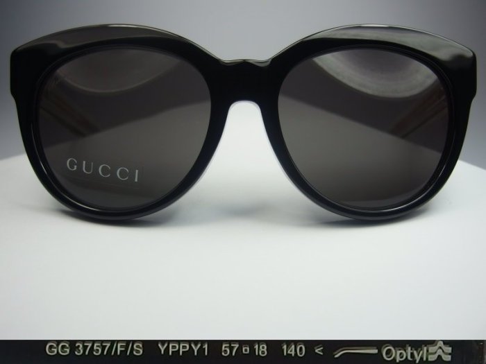 信義計劃 眼鏡 全新真品 GUCCI GG3757FS 太陽眼鏡 兩色各一支 全智賢海報款 亞洲版