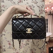 Chanel AS2649 Mall Flap Ba 小金球鍊帶包 黑