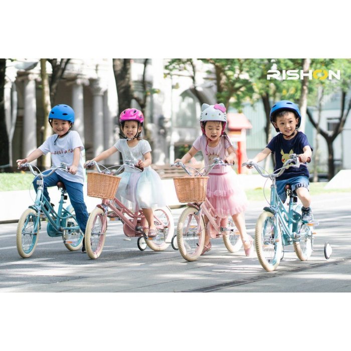 台灣出貨 RISHON 16吋童車 MV16 兒童腳踏車 童車 輔助輪 兒童自行車 日系童車 車籃腳踏車 發票