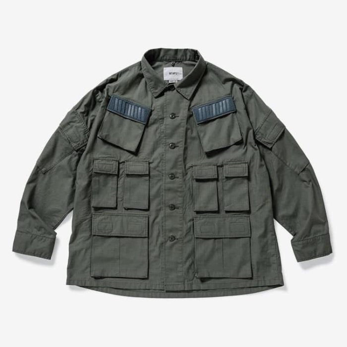 evisukiki * Wtaps Modular LS 灰色十袋軍襯| Yahoo奇摩拍賣