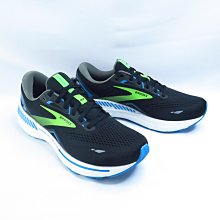 BROOKS Adrenaline GTS 23 男款慢跑鞋 避震緩衝 2E楦 1103912E006 黑x藍綠