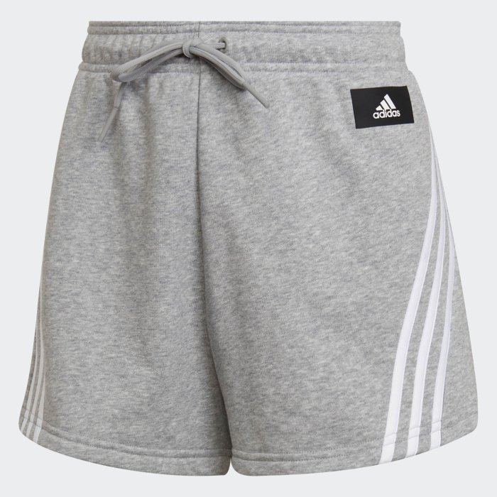 南🔥2022 8月 ADIDAS 3-STRIPES 運動短褲 訓練 休閒 彈性腰頭 低檔 女款 灰 H57307