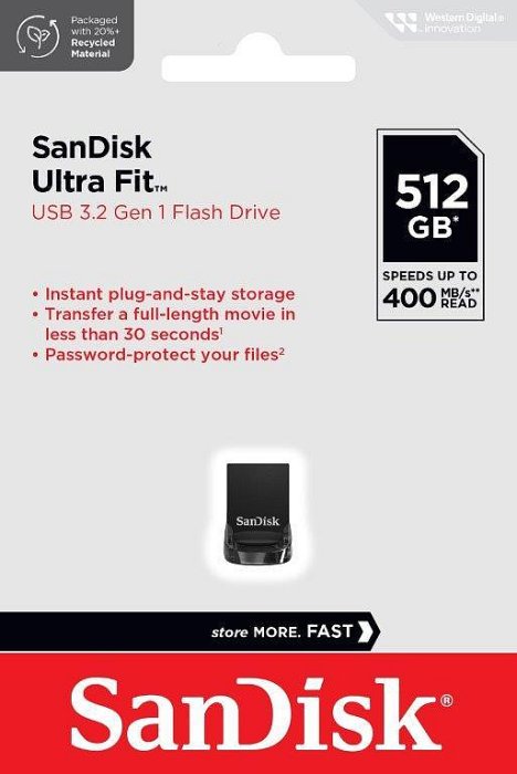 SanDisk 512GB 512G ultra Fit CZ430【SDCZ430-512G】400MB USB3.2 隨身碟