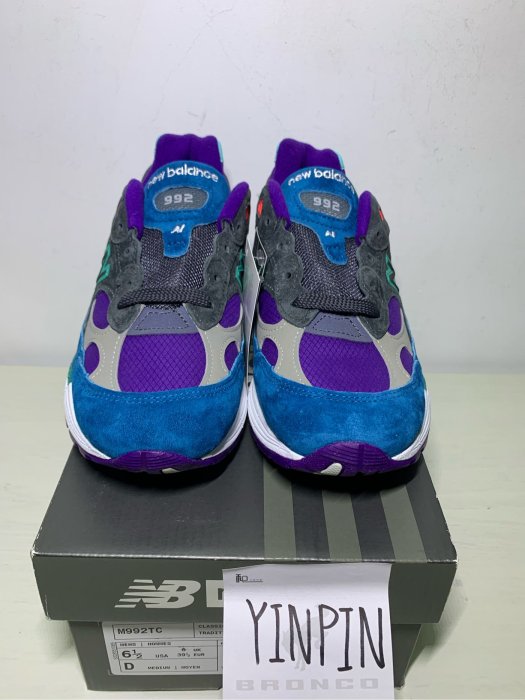 YP New Balance 992 Concepts TC Purple Grey Green元祖灰GG 2002R