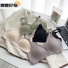 高級無痕果凍條內衣女無鋼圈收副乳調整型透氣舒適蕾絲運動內衣罩~喜喜好物~