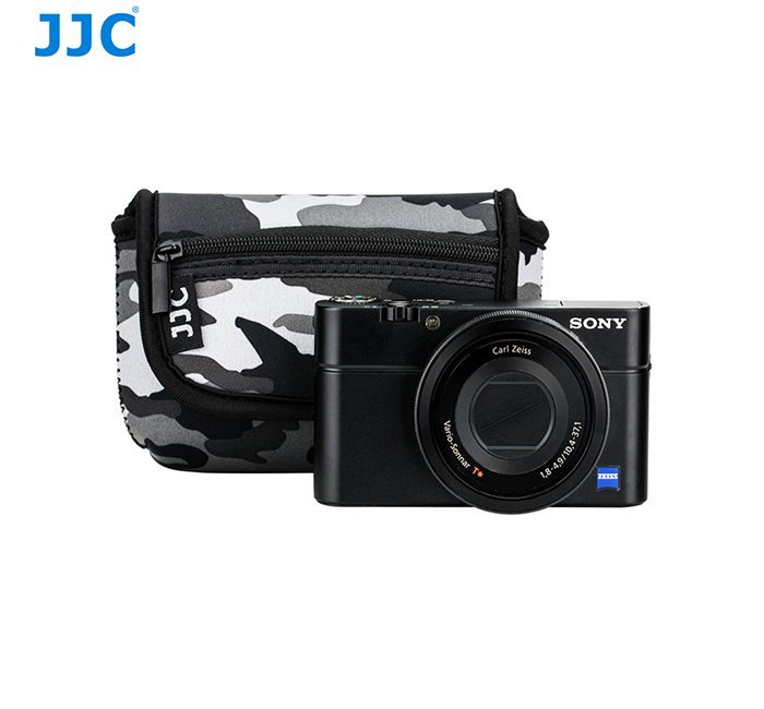 壹JJC SONY 索尼 DSC-HX90 彈性潛水布料防碰撞 OC-R1YGR迷彩相機包