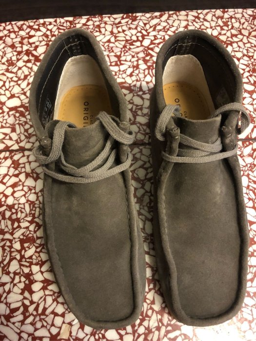 只穿過一次] 正品Clarks Wallabee Boot 灰色US7.5 UK6.5 / 原價5980