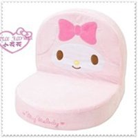 ♥小花花日本精品♥三麗鷗 MY MELODY 美樂蒂 大臉 粉色大蝴蝶結 可折疊 和室椅 舒適 柔軟 33153803