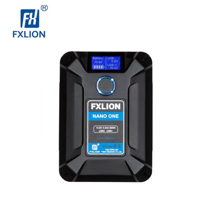 歐密碼數位 Fxlion NANO ONE V口電池 50WH TYPE-C D-TAP V掛電池 V-mount V型