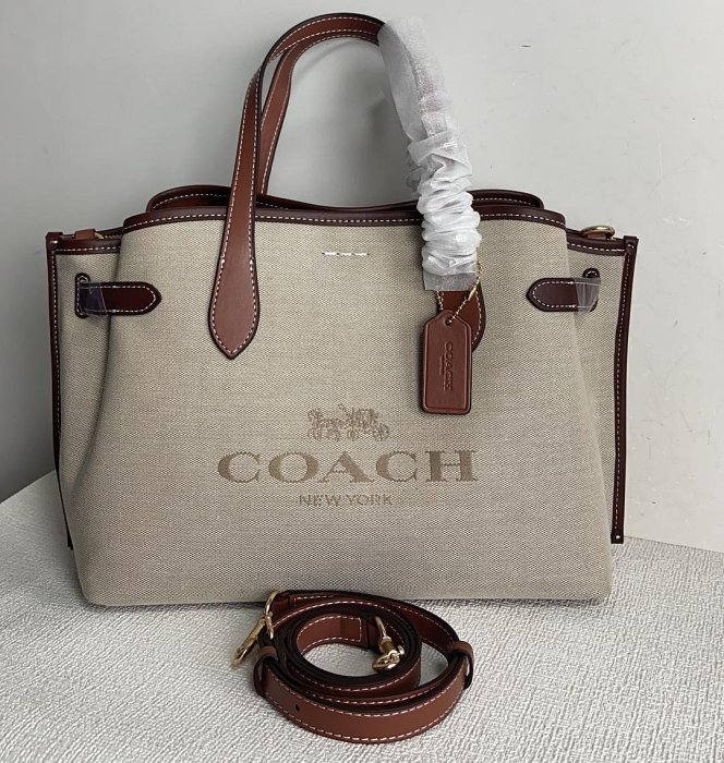 全新 COACH 蔻家 CH189 美國正品代購新款帆布包 HANNA 系列 托特包水桶包 超低直購