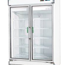 《利通餐飲設備》一路領鮮 2門玻璃冰箱 2門冷藏冰箱 冷藏玻璃冰箱 西點櫥~玻璃櫃 展示櫃