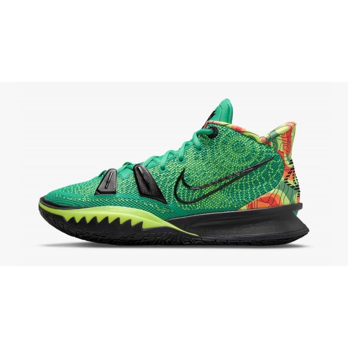 全新正品【NIKE KYRIE 7 EP “Weatherman”】綠黃黑氣象圖籃球潮鞋男款