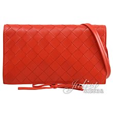 【茱麗葉精品】全新精品 BOTTEGA VENETA 專櫃商品 630547 大格編織多卡翻蓋斜背包.紅 現貨