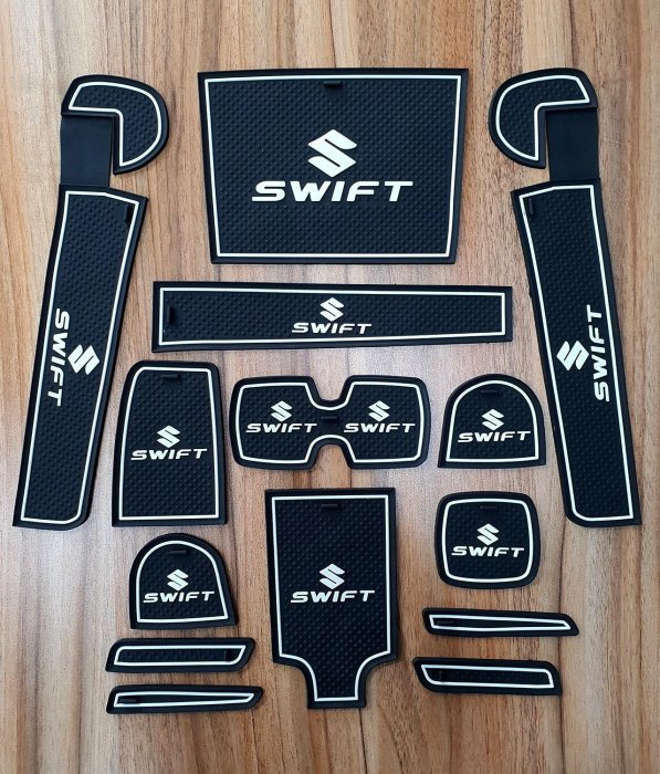 SUZUKI鈴木【SWIFT水杯門槽墊】2017-2024年SWIFT 4代 防滑墊子 門槽杯墊 軟墊 儲物槽墊子 內裝